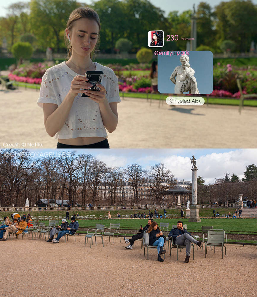 Le Jardin du Luxembourg dans Emily in Paris saison 1