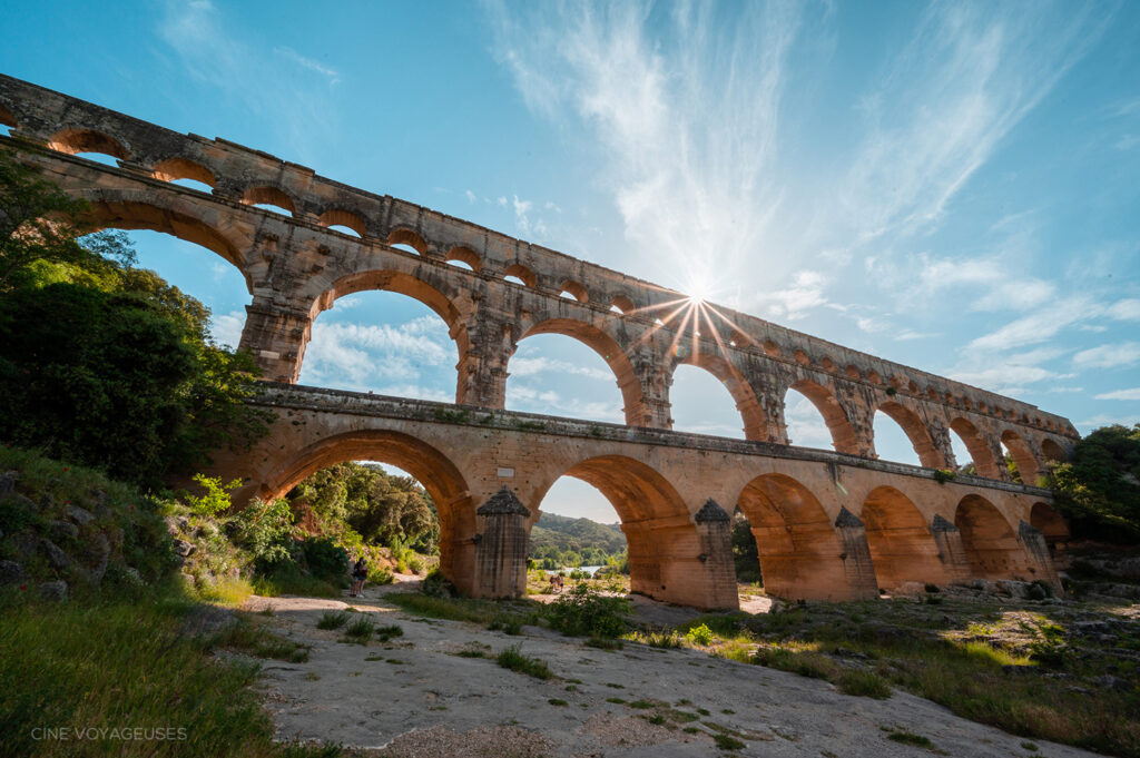 Pont du Gard à Nimes, lieu de tournage de The Walking Dead : Daryl Dixon