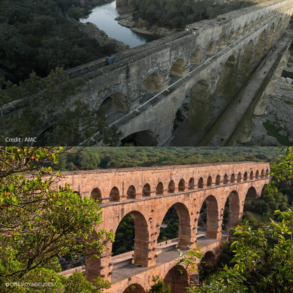 Pont du Gard à Nimes a servi de décor au spin-off The Walking Dead : Daryl Dixon