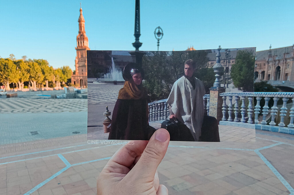 Le Pont de la Place d'Espagne à Séville, lieu de tournage de Star Wars